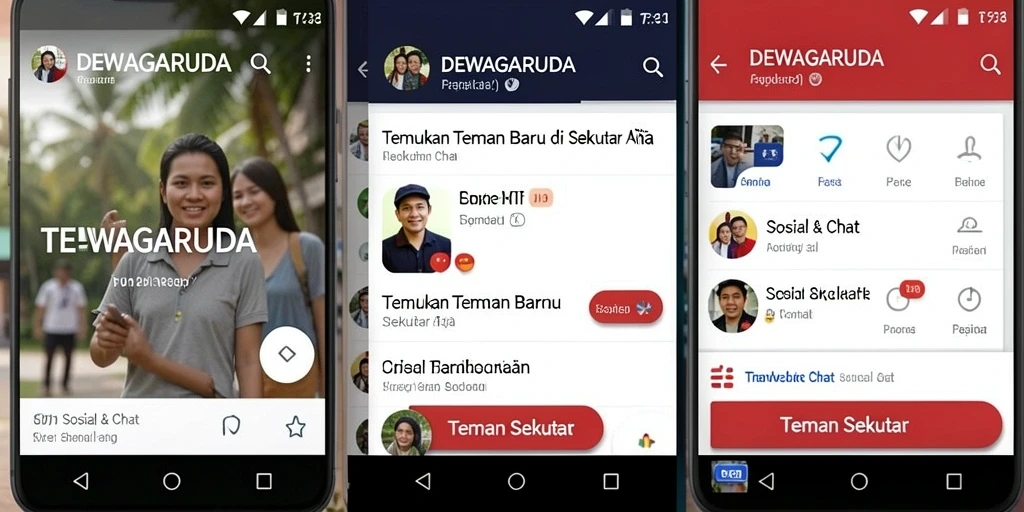 Tampilan antarmuka DEWAGARUDA yang menarik dan mudah digunakan.