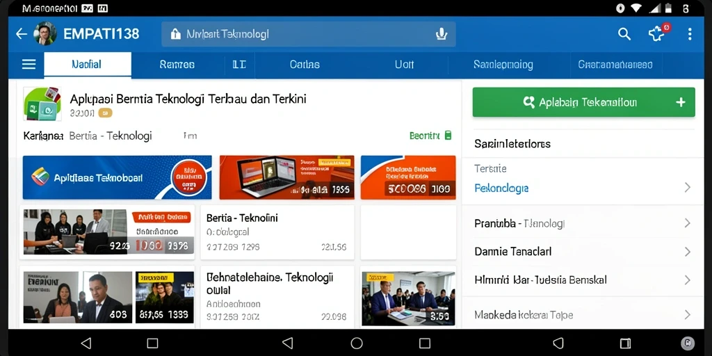 Tampilan antarmuka EMPATI138 yang modern dan informatif.
