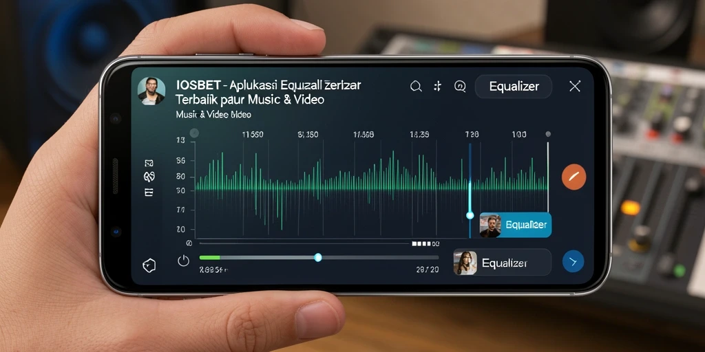 Tampilan antarmuka aplikasi IOSBET dengan fitur Equalizer yang menarik.