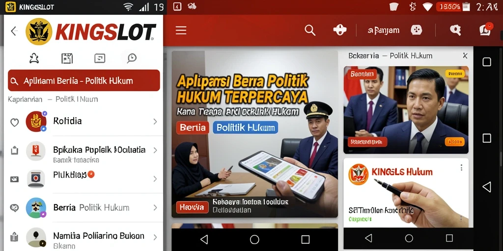 Tampilan antarmuka KINGSLOT yang informatif dan mudah dinavigasi.