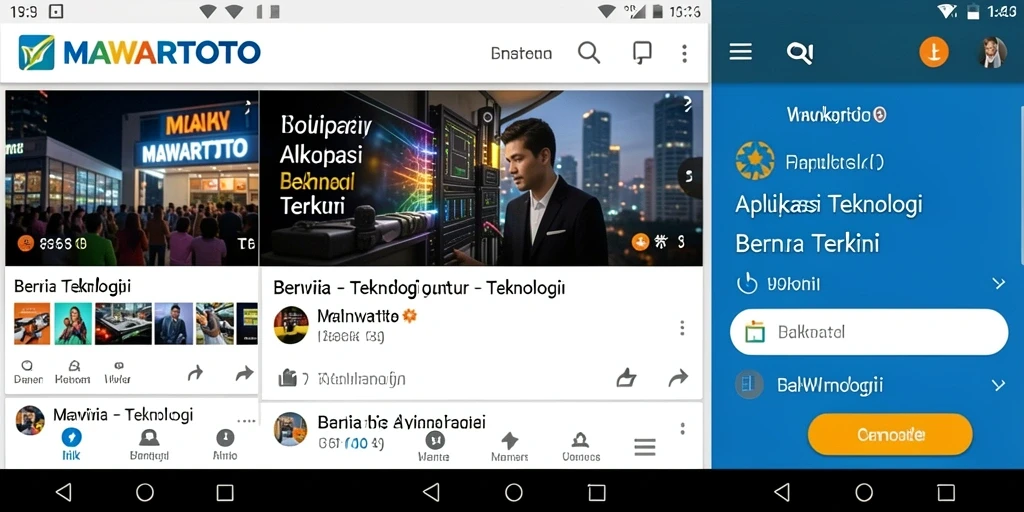 Antarmuka aplikasi MAWARTOTO yang modern dan informatif.