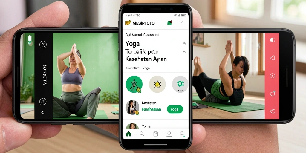 Antarmuka MESIRTOTO yang user-friendly dan menarik untuk praktik yoga.