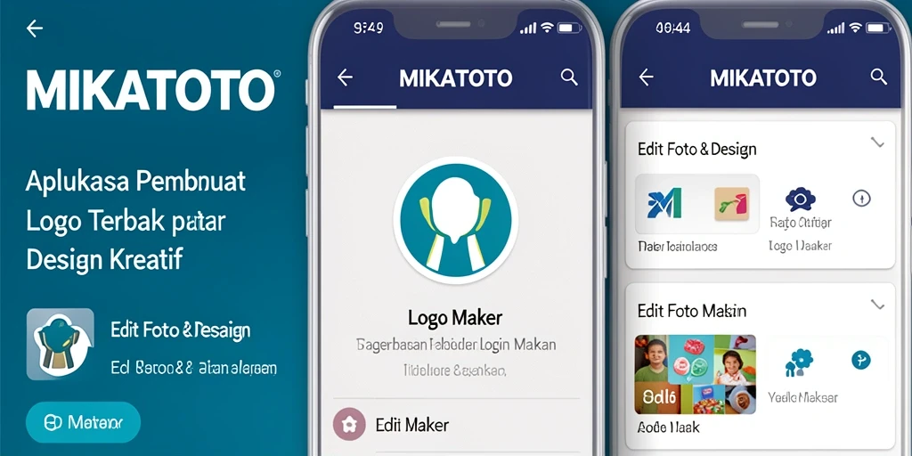 Tampilan antarmuka MIKATOTO yang memudahkan proses desain logo.