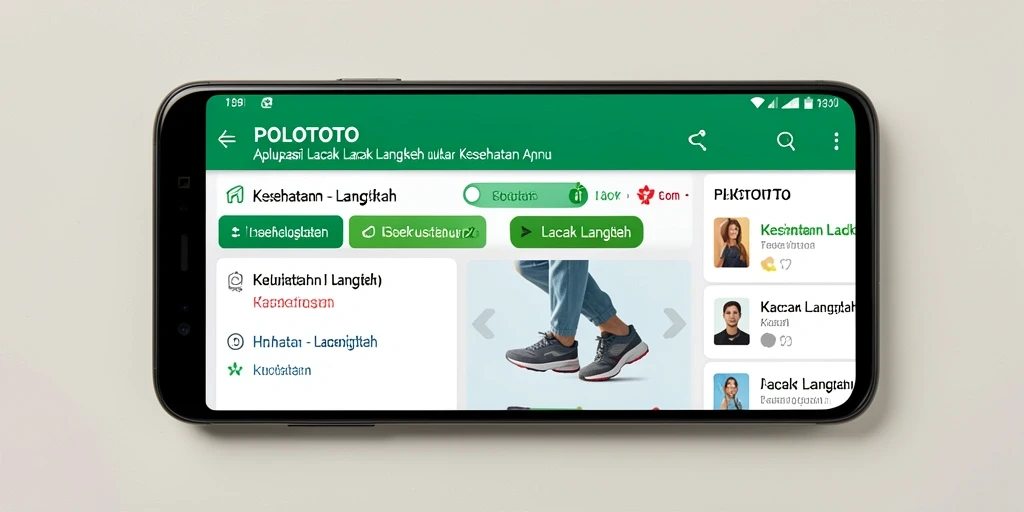 Antarmuka aplikasi POLOTOTO yang menarik dan fungsional.