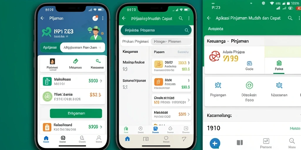 Antarmuka aplikasi PP123 yang user-friendly untuk pinjaman.