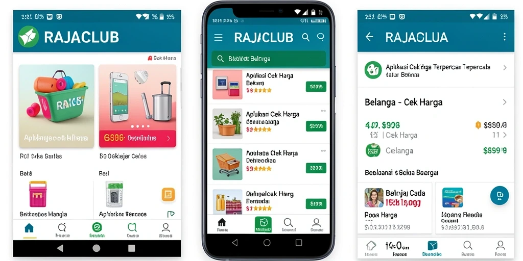 Tampilan antarmuka RAJACLUB yang sederhana dan fungsional untuk cek harga.