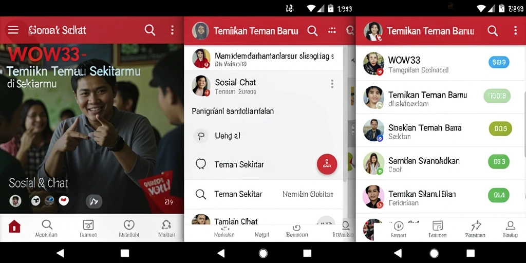 Tampilan antarmuka WOW33 yang sederhana dan menarik.